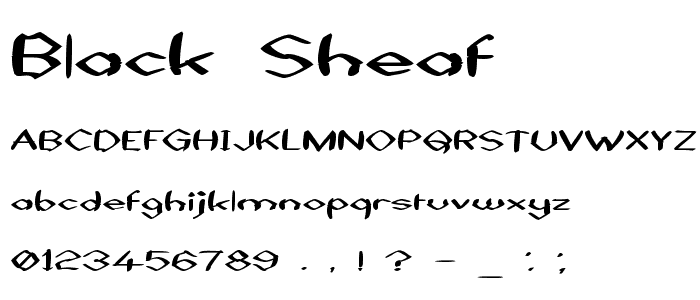 Black Sheaf font